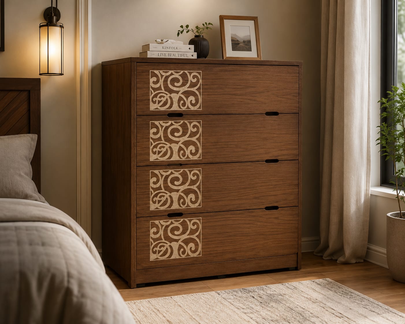 Wooden Wardrobes Drawer-ECDH-901